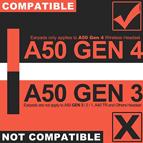 A50 Mod Kit Gen 4 - Ohrpolster kompatibel mit Astro Gaming A50 Wireless Headset - Stirnband/Mikrofonschaum/Ohrpolster I Nicht kompatibel mit Gen 3 Bild 2