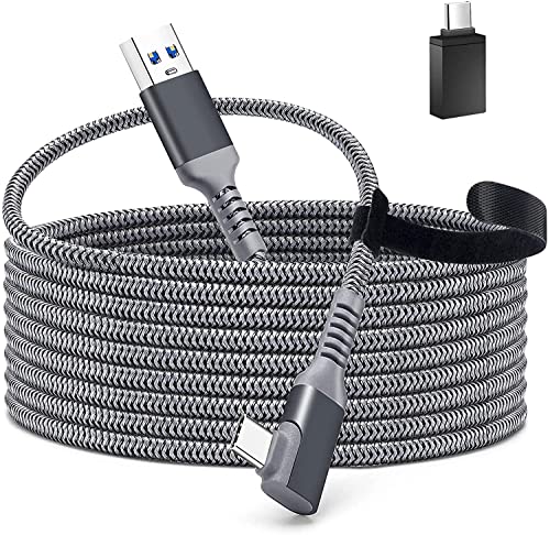 Kabel für Meta Quest 3, 5M USB3.2 Gen1 Typ C Kabel für Quest Link, Kompatibel mit Quest 2/Pro, PICO4/Pro, Schnelle Datenübertragung und Schnellladung für VR Quest Headset und Gaming PC Bild 1