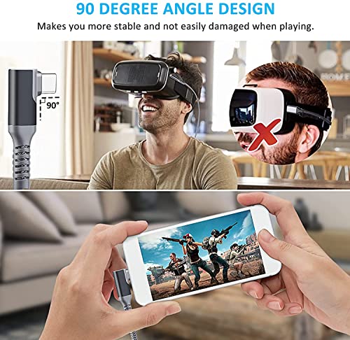 Kabel für Meta Quest 3, 5M USB3.2 Gen1 Typ C Kabel für Quest Link, Kompatibel mit Quest 2/Pro, PICO4/Pro, Schnelle Datenübertragung und Schnellladung für VR Quest Headset und Gaming PC Bild 5