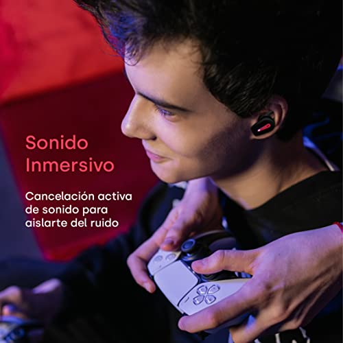 Remotto Duos - Kabelloses Headset mit mehr als 8 Stunden Akkulaufzeit, PS4 und PS5-kompatibel, Gaming-Headset mit Mikrofon und Geräuschunterdrückung, Bluetooth-Verbindung Bild 6