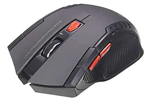 ELLENNE Kabellose Gaming-Maus, 1200 dpi, 6 Tasten, optisch, Laptop, PC (schwarz) Bild 2