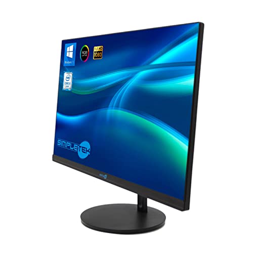 Simpletek All in One AiO 24 Zoll FHD Core i5 bis 3,1 GHz Windows 10 8 GB RAM 240 GB SSD | Basis Wireless LED RGB Kit Maus Tastatur Webcam PopUp Lautsprecher integriert PC Computer Haus Arbeit Bild 3