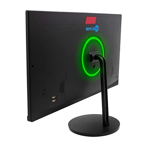 Simpletek All in One AiO 24 Zoll FHD Core i5 bis 3,1 GHz Windows 10 8 GB RAM 240 GB SSD | Basis Wireless LED RGB Kit Maus Tastatur Webcam PopUp Lautsprecher integriert PC Computer Haus Arbeit Bild 4