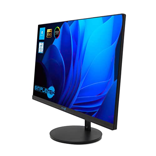 SIMPLETEK - All-in-One AiO 24 Zoll FHD Core i5 3,1 GHz Windows 11 16 GB RAM 960 GB SSD | Ladestation Wireless LED RGB Kit Maus Tastatur Webcam Stereo-Lautsprecher PC Bild 3