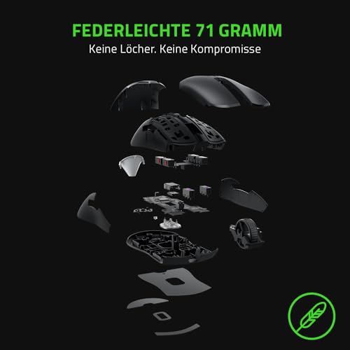Razer Viper 8K Hz - Beidhändige E-Sport Gaming Maus mit 8000 Hz HyperPolling Technologie (Optischer Fokus + Sensor mit 20K DPI, 2nd Gen Optical Mouse Switches, 71g Leichtes Design) ESL Ed. Bild 6
