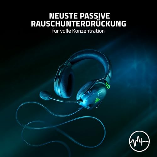 Razer Blackshark V2 - Premium E-Sport-Headset mit USB-Soundkarte (TriForce 50-mm-Treiber, HyperClear Cardiod-Mikrofon, erweiterte passive Geräuschunterdrückung, THX Spatial Audio) ESL Ed. Bild 4
