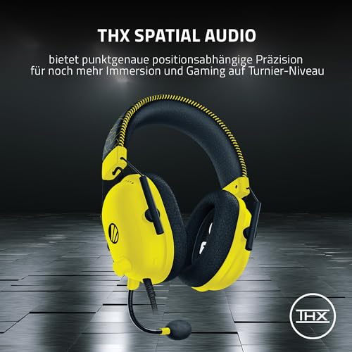 Razer Blackshark V2 - Premium E-Sport-Headset mit USB-Soundkarte (TriForce 50-mm-Treiber, HyperClear Cardiod-Mikrofon, erweiterte passive Geräuschunterdrückung, THX Spatial Audio) ESL Ed. Bild 6