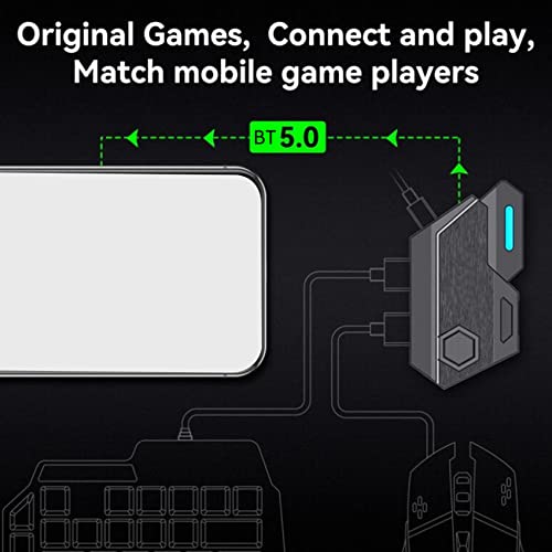 Wivarra Gamepad Mobile PUBG Controller Gaming Tastatur Maus Konverter für IOS Android Game, Mix Bild 3