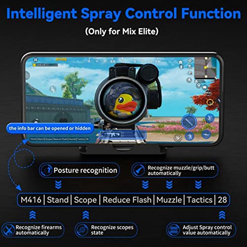 Wivarra Gamepad Mobile PUBG Controller Gaming Tastatur Maus Konverter für IOS Android Game, Mix Bild 4
