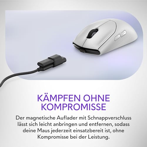 Alienware Tri-Mode kabellose Gaming Mouse AW720M - Lunar Light Bild 3