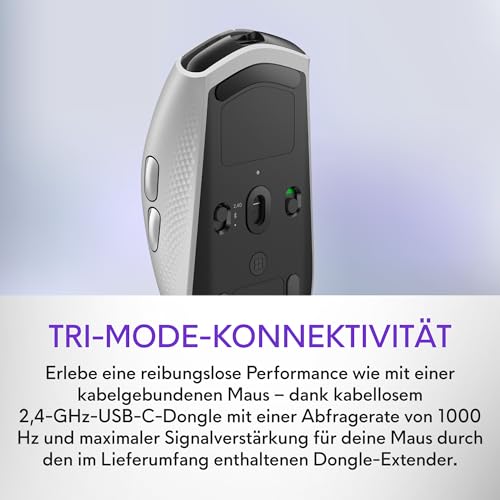 Alienware Tri-Mode kabellose Gaming Mouse AW720M - Lunar Light Bild 4