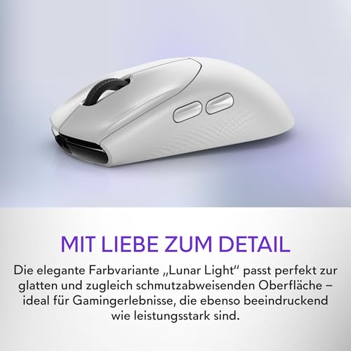 Alienware Tri-Mode kabellose Gaming Mouse AW720M - Lunar Light Bild 7