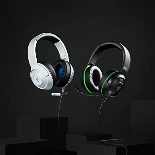 Razer Kraken X Ultraleichtes Gaming-Headset: 7.1 Surround-Sound, Leichter Aluminiumrahmen, biegbares Nierenmikrofon, für PC, PS4, PS5, Switch, Xbox One, Xbox Series X & S, Mobile – Weiß Bild 7