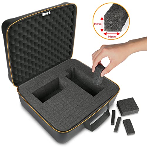 USA Gear VR-Headset-Hülle – Virtual-Reality-Hartschalenhülle, VR-Reisetasche mit Anpassbarer Schaumstoff-Innenseite – Kompatibel mit VR-Gaming-Headset, Controllern und Mehr Bild 3