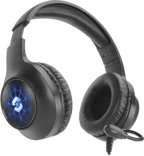 Speedlink VIRTAS kabelgebundenes 7.1 Gaming Headset mit Mikrofon – konfigurierbarer 7.1-Surround-Sound, USB-Anschluss, farbige RGB LED-Beleuchtung, Lautstärkeregelung via Kabelfernbedienung, schwarz Bild 3