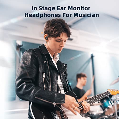 Yinyoo KBEAR KS1 Gaming Verdrahtete Ohrhörer Ausgezeichneter Bassklang mit Macht in Ohrmonitor, hochauflösender In-Ear-Kopfhörer-IEM-kompatibel mit Android-Telefon-PC, PS4, PS5, Xbox(mit MIC, Clear) Bild 3