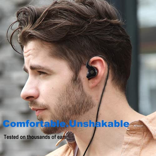 Yinyoo KBEAR KS1 Gaming Verdrahtete Ohrhörer Ausgezeichneter Bassklang mit Macht in Ohrmonitor, hochauflösender In-Ear-Kopfhörer-IEM-kompatibel mit Android-Telefon-PC, PS4, PS5, Xbox(mit MIC, Clear) Bild 6