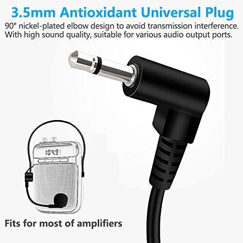 VOVIGGOL Mikrofon Headset 2st, Flexibler Kabelgebundener Galgen für Sprachverstärker, 3.5 mm Klinkenstecker, Headset Mikrofon für Singen, Sprechen, Lehrer, Präsentationen, Senioren und mehr Bild 3