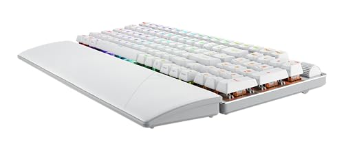 ASUS ROG Strix Scope II 96 RX Wireless White kabellose optische Gaming-Tastatur (Bluetooth, 2,4 GHz, kabelgebunden USB, Streaming-Hotkeys, ROG RX Optical Switches, ROG-Tastaturstabilisatoren, weiß) Bild 6