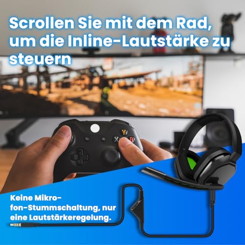 A10 A40 Ersatzkabel 2m, Ersatz-Audio-Aux-Kabel mit Lautstärkeregler für Astro A10/A30/A40 Headset PS5/PS4/Xbox One/Serie S/X/PC/Smartphone über eine 3,5-mm-Buchse Bild 7