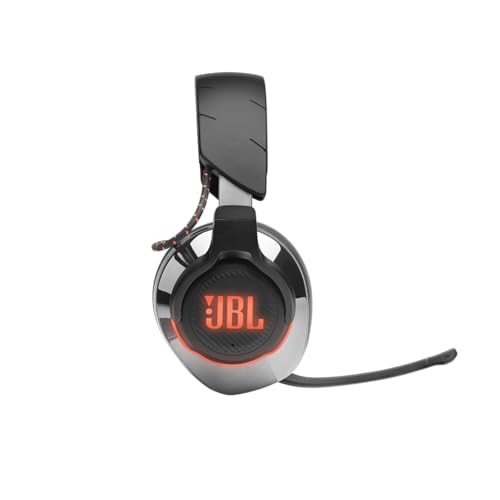 JBL Quantum 810 Over-Ear Gaming Kopfhörer – Wireless Bluetooth Headset mit Active Noise Cancelling und hochklappbarem Boom Mic – QuantumSurround Sound – Schwarz Bild 6