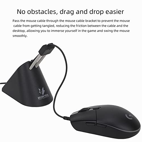 Sisyphy Gaming Mouse Bungee (Schwarz, Basic 260g), Mauskabelhalter und Kabelmanagement-Gerät, bietet EIN kabelloses Nutzungserlebnis für Ihre Hochleistungs-Kabelmaus Bild 6