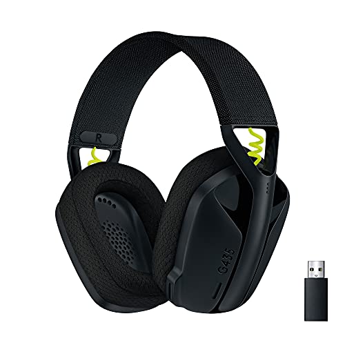 Logitech G435 Lightspeed Kabelloses Bluetooth-Gaming-Headset, Leichte Over-Ear-Kopfhörer - Schwarz & Sabrent USB HUB - 4-Port -USB 3.0 Hub mit einzelnen Power Schalter und LEDs (HB-UM43) Bild 2
