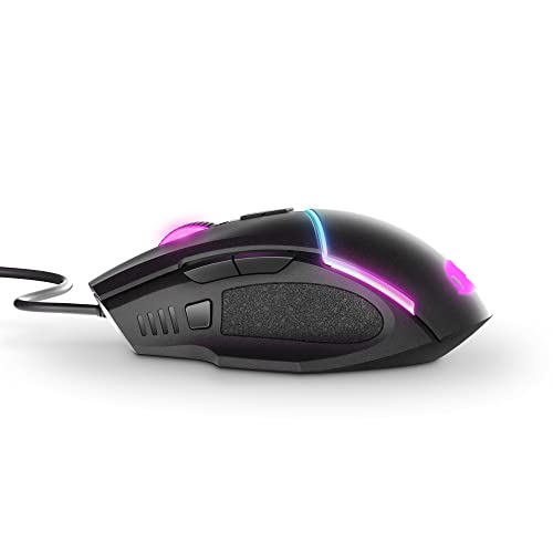 Energy Sistem Gaming Mouse ESG M2 Sonic Ergonomische Gamer-Maus (6400 DPI, USB, RGB-LED-Leuchten, 8 anpassbare Tasten), Mehrfarbig Bild 5