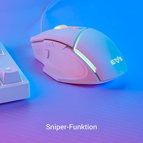 Energy Sistem Gaming Mouse ESG M2 Sniper-Ninja Gamer-Maus mit Konfigurierbarer RGB LED-Beleuchtung und brutaler Beschleunigung. Ergonomisch 6400dpi, USB, 8 konfigurierbare Tasten Bild 6