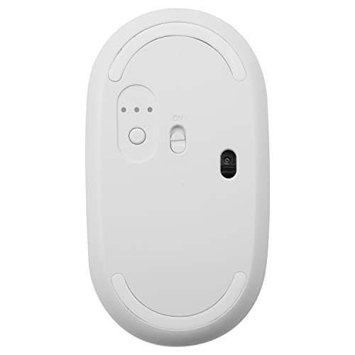 Macally BTTOPBAT-W, leise optische Bluetooth BT-Maus mit 3 Tasten und Scrollrad, weiß Bild 3