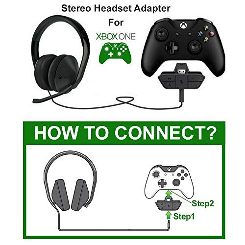 Stereo Headset Adapter für Xbox One, Series X|S und Elite Controller - Kopfhörer Audio Konverter für Sprachchat & Game Sound Mix, Mikrofonüberwachung und Lautstärkeregler Bild 3