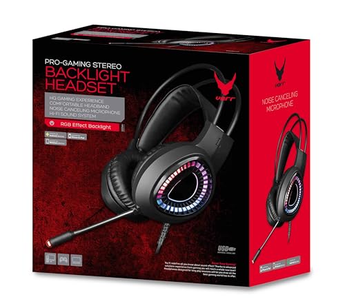 Varr Gaming RGB Headset HI-FI Stereo MIKROFON VH8010 USB 7.1 SCHWARZ Bild 2