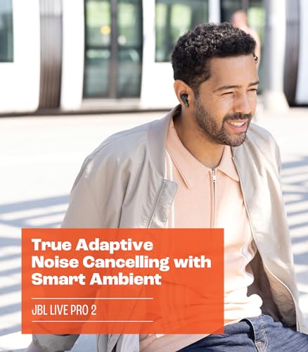 JBL Live Pro 2 - True Wireless Noise Cancelling Earbuds, bis zu 40 Stunden Wiedergabe mit kabellosem Laden, 6 Mikrofone für perfekte Anrufe, Touch- und Sprachsteuerung, IPX5 wasserdicht (Silber) Bild 5