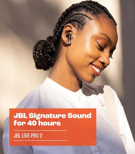 JBL Live Pro 2 - True Wireless Noise Cancelling Earbuds, bis zu 40 Stunden Wiedergabe mit kabellosem Laden, 6 Mikrofone für perfekte Anrufe, Touch- und Sprachsteuerung, IPX5 wasserdicht (Silber) Bild 7