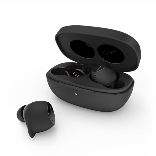 Belkin SoundForm Immerse True Wireless In-Ear-Kopfhörer, hybrides ANC, drahtloses Laden, IPX5-Wasserschutz, „Wo ist?“ von Apple, von Belkin für iPhone, Galaxy, Pixel, Schwarz, AUC003, One Size Bild 1