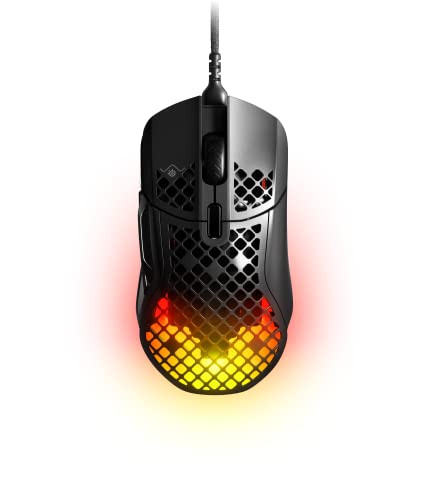 SteelSeries Aerox 5 Holey RGB-Gaming-Maus, ultraleichtes, wasserabweisendes Design, 18 K DPI TrueMove Air optischer Sensor Bild 2