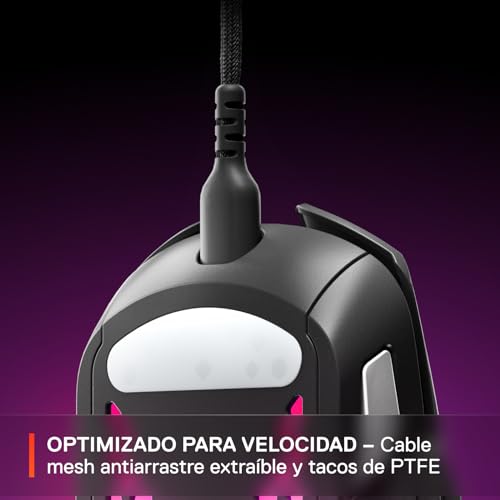 SteelSeries Aerox 5 Holey RGB-Gaming-Maus, ultraleichtes, wasserabweisendes Design, 18 K DPI TrueMove Air optischer Sensor Bild 7
