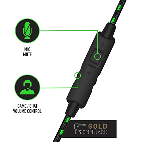 Stealth C6-100 Gaming Headset Neon Green Digital Camo, Multi-Plattform kompatibel mit XBox One, Serie S/X, PS4/5, Handy und Tablet mit leistungsstarken 40-mm-Lautsprechern, 3.5-mm-Klinkenstecker Bild 7