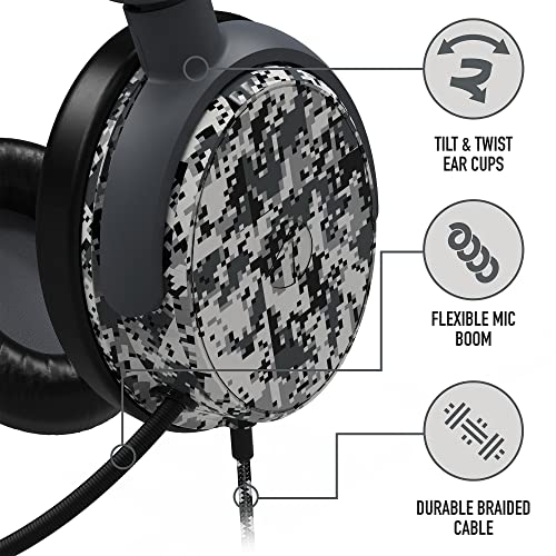 Stealth C6-100 Gaming Headset Urban Grey Digital Camo, Multi-Plattform kompatibel mit XBox One, Serie S/X, PS4/5, Handy und Tablet mit leistungsstarken 40-mm-Lautsprechern, 3.5-mm-Klinkenstecker Bild 5
