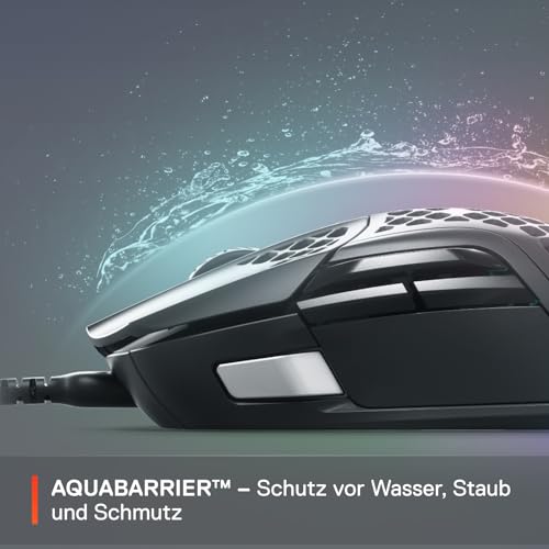 SteelSeries Aerox 5 - RGB Gaming-Mouse mit Öffnungen in der Oberfläche - Federleicht und wasserabweisend - Optischer TrueMove Air-Sensor mit 18.000 DPI Bild 4
