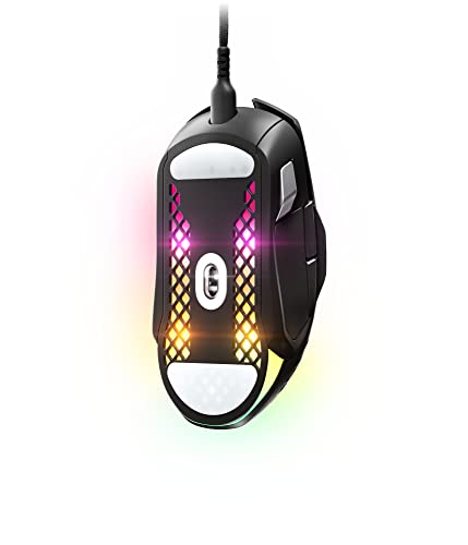 SteelSeries Aerox 5 - RGB Gaming-Mouse mit Öffnungen in der Oberfläche - Federleicht und wasserabweisend - Optischer TrueMove Air-Sensor mit 18.000 DPI Bild 6