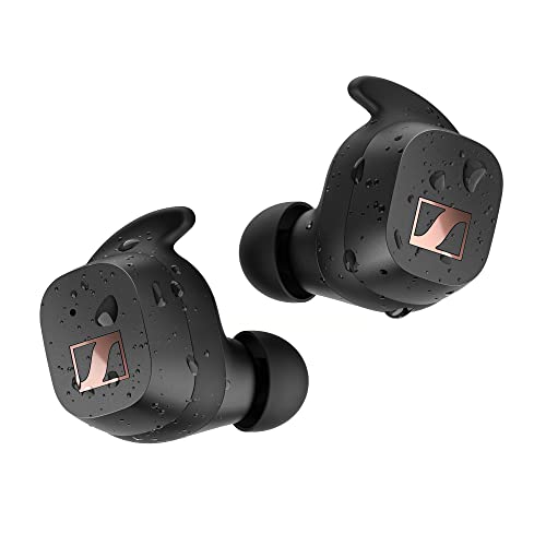 Sennheiser Sport True Wireless Ohrhörer – Bluetooth-In-Ear-Ohrhörer für einen sportlichen Lebensstil, Musikhören und Telefonieren mit Adaptable Acoustics-Funktion und Noise Cancellation, Schwarz Bild 1