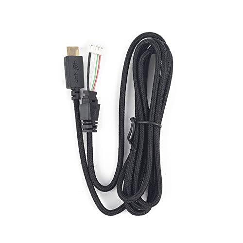 2 m Kopfhörerkabelleitung DIY Ersatzkabel Kabel kompatibel mit ASUS ROG Delta USB-C Gaming-Headset, schwarz, 200 cm Kopfhörer, Kabelleitung, kompatibel mit ASUS ROG Delta USB-C Gaming Headset Bild 4