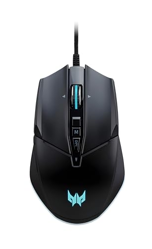 Acer Predator Cestus 335 Gaming Maus (19.000 DPI, 400 IPS Tracking, 10 programmierbare Tasten, 0,5 ms Reaktionszeit, RGB Beleuchtung), schwarz Bild 1