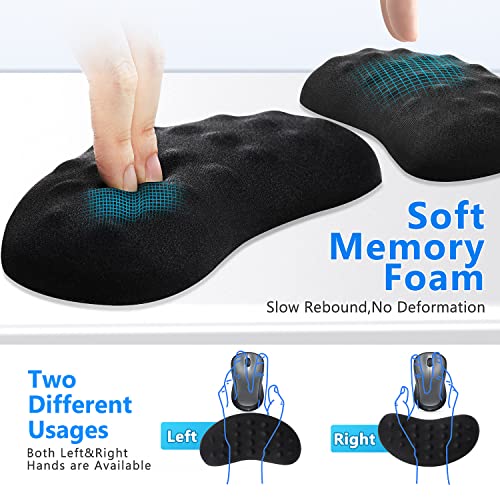Gimars Mouse Wrist Rest, Pop It Fidget Wrist Support for Mouse-Pressure Relief, Ergonomic Memory Foam Mouse Wrist Pad with Massage Notes for Computer, Laptop, Office Work, PC Gaming-Wrist Pain Relief Bild 6