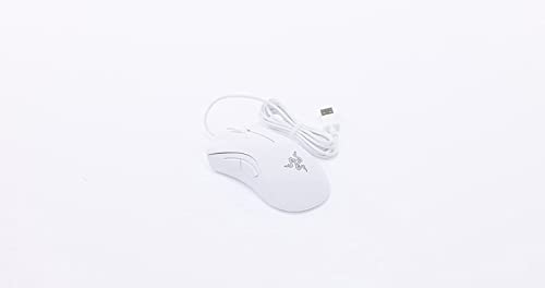 Razer DeathAdder Essential Gaming-Maus: 6400 DPI optischer Sensor, 5 programmierbare Tasten, mechanische Schalter, gummierte Seitengriffe, Quecksilberweiß Bild 5