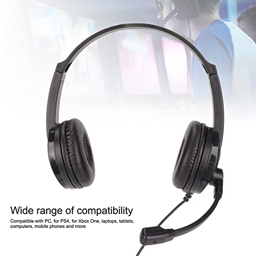 Bewinner PC 3033 Gaming Headset mit Mikrofon, 3,5 mm Audiobuchse Over Ear Kopfhörer, Noise Cancelling Surround Stereo Spielkopfhörer mit Kabel für PC Laptop Bild 2
