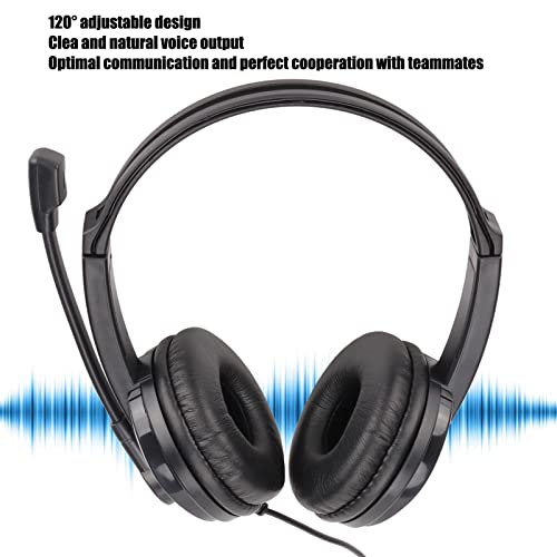 Bewinner PC 3033 Gaming Headset mit Mikrofon, 3,5 mm Audiobuchse Over Ear Kopfhörer, Noise Cancelling Surround Stereo Spielkopfhörer mit Kabel für PC Laptop Bild 4
