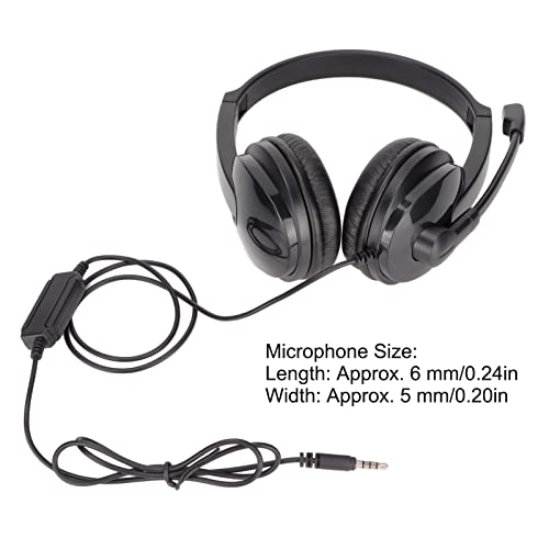 Bewinner PC 3033 Gaming Headset mit Mikrofon, 3,5 mm Audiobuchse Over Ear Kopfhörer, Noise Cancelling Surround Stereo Spielkopfhörer mit Kabel für PC Laptop Bild 5