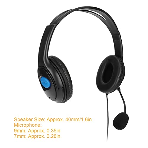 Kabelgebundenes Gaming-Headset, 120° Einstellbarer Stereo-Surround-Gaming-Kopfhörer, Lautstärkeregler, Geräuschunterdrückung, Spielkopfhörer mit Mikrofon, 3,5-mm-Stecker für Bild 3